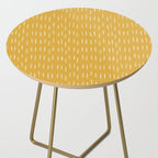 Raindrop Abstract Boho Pattern, Yellow Side Table Gallery Image 2