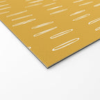 Raindrop Abstract Boho Pattern, Yellow Welcome Mat Gallery Image 2