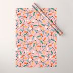 Vintage tangled christmas lights art pattern Wrapping Paper Gallery Image 1