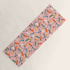 Vintage tangled christmas lights art pattern Yoga Mat Gallery Image 1