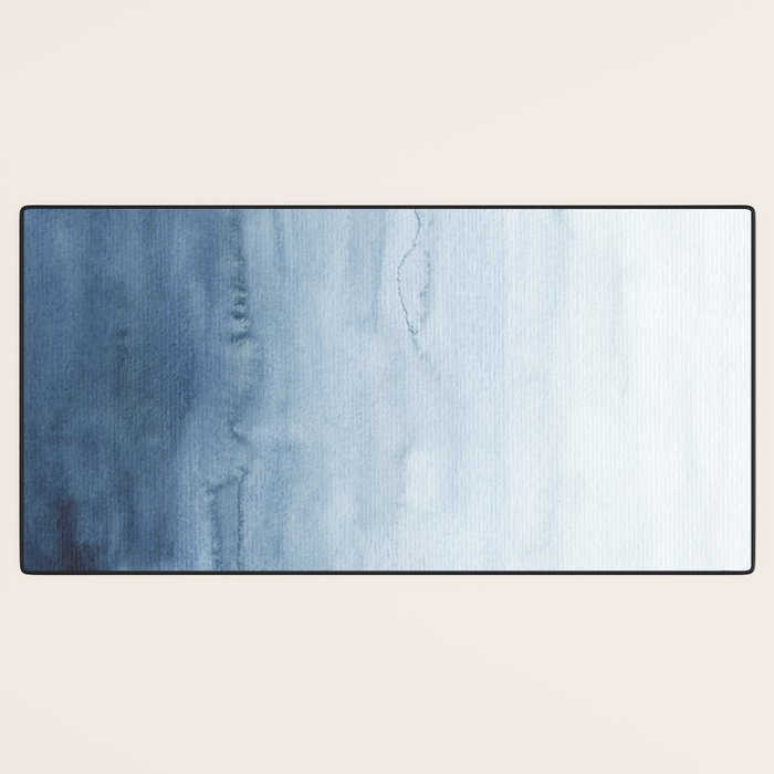 Indigo Abstract Painting | No. 4 Desk Mat Gallery Image 3
