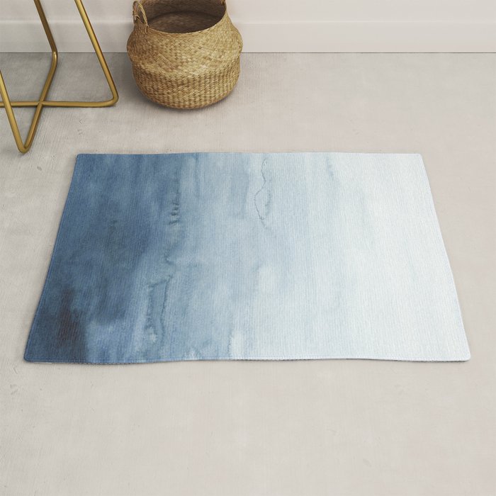Indigo Abstract Painting | No. 4 Rug Gallery Image 1