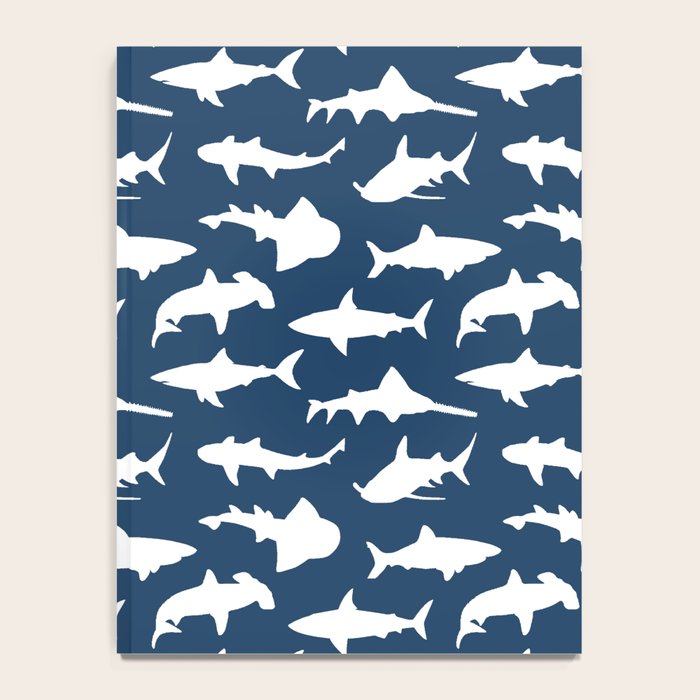 Sharks on Regal Blue Notebook Gallery Image 4