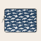 Sharks on Regal Blue Laptop Sleeve Gallery Image 1