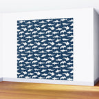 Sharks on Regal Blue Wall Mural Gallery Image 2