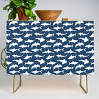 Sharks on Regal Blue Credenza Gallery Image 1