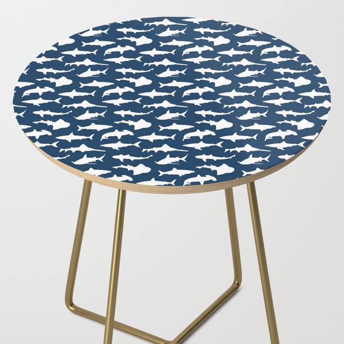 Sharks on Regal Blue Side Table Gallery Image 2
