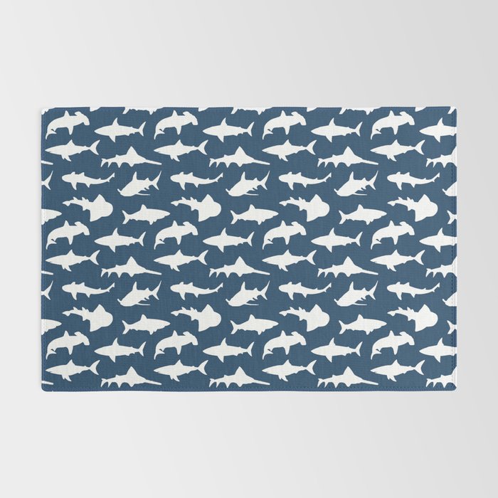 Sharks on Regal Blue Rug Gallery Image 2