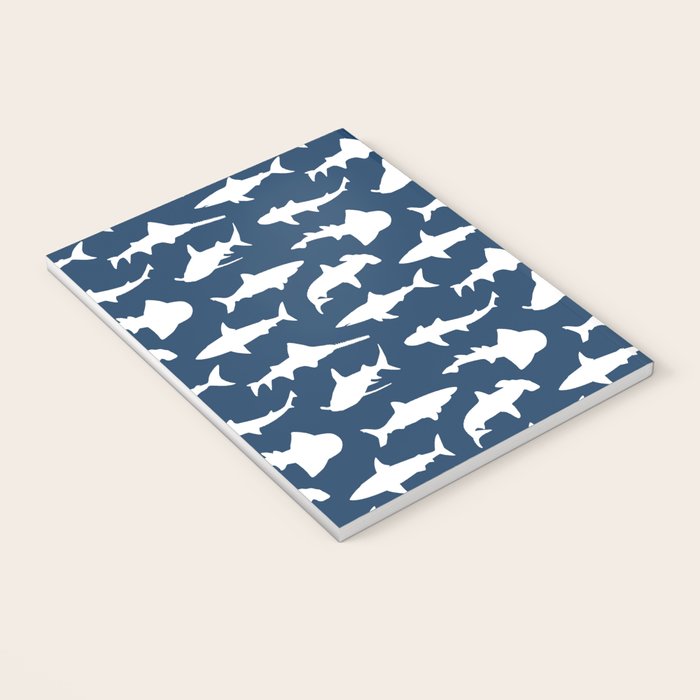 Sharks on Regal Blue Notebook Gallery Image 3