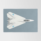 F-14 Tomcat Jet Aircraft - Slate Rug Gallery Image 2