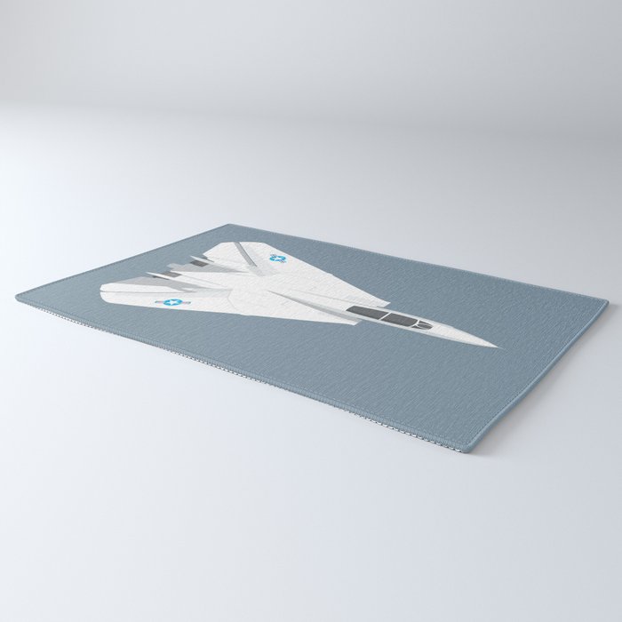 F-14 Tomcat Jet Aircraft - Slate Rug Gallery Image 3