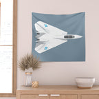 F-14 Tomcat Jet Aircraft - Slate Wall Tapestry Gallery Image 2