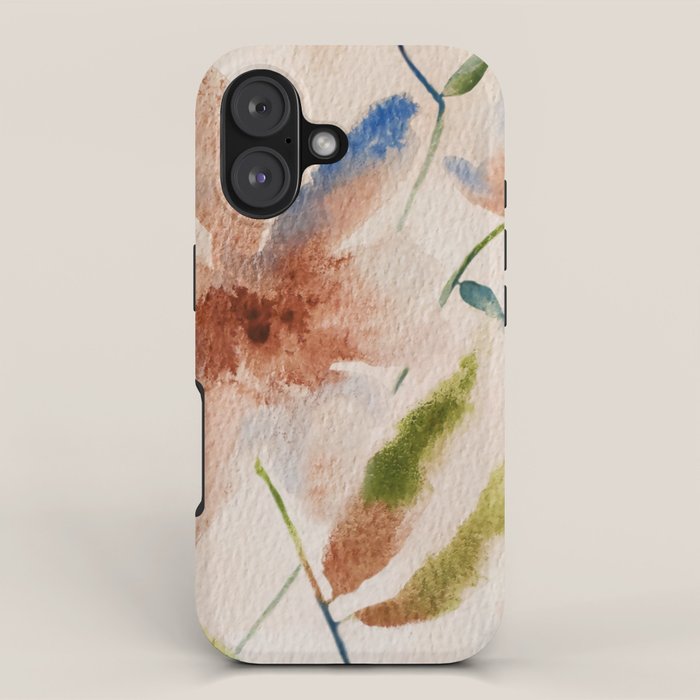 Peach Clematis iPhone Case Gallery Image 1
