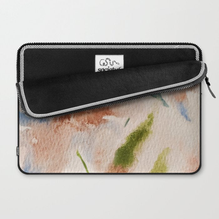 Peach Clematis Laptop Sleeve Gallery Image 2