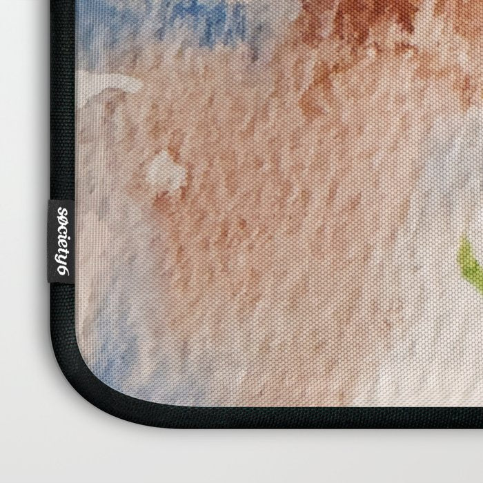 Peach Clematis Laptop Sleeve Gallery Image 3