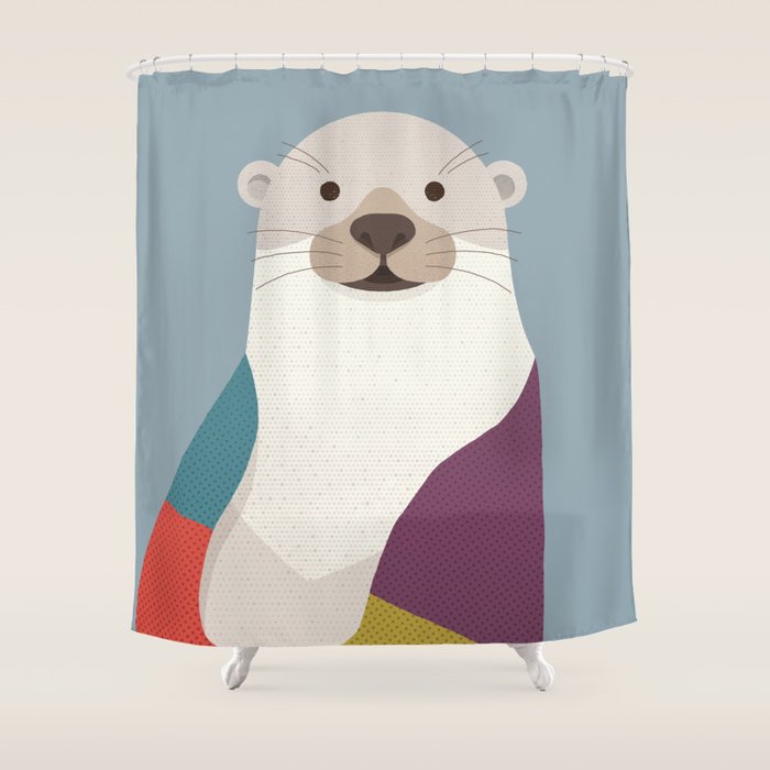 Otter Shower Curtain Gallery Image 1