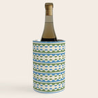 Dots and Lines - Blue and Green Wine Chiller Gallery Image 1