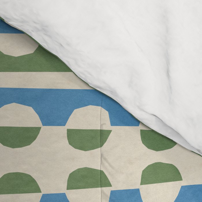 Dots and Lines - Blue and Green Comforter Gallery Image 4