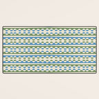Dots and Lines - Blue and Green Desk Mat Gallery Image 3