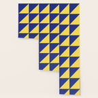 Modern royal blue sunshine yellow trendy color block Wallpaper Gallery Image 3
