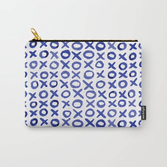 Xoxo valentine's day - blue Carry All Pouch Gallery Image 1