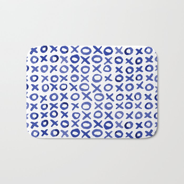 Xoxo valentine's day - blue Bath Mat Gallery Image 1