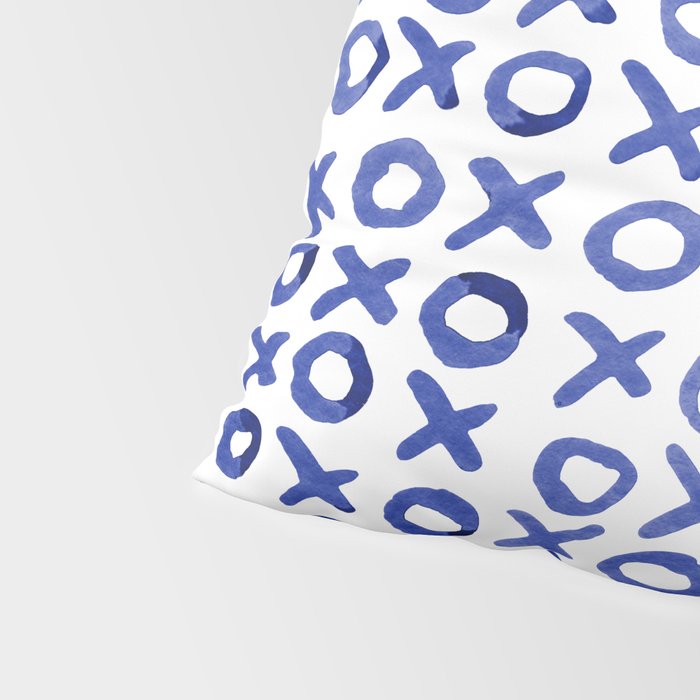 Xoxo valentine's day - blue Pillow Sham Gallery Image 4