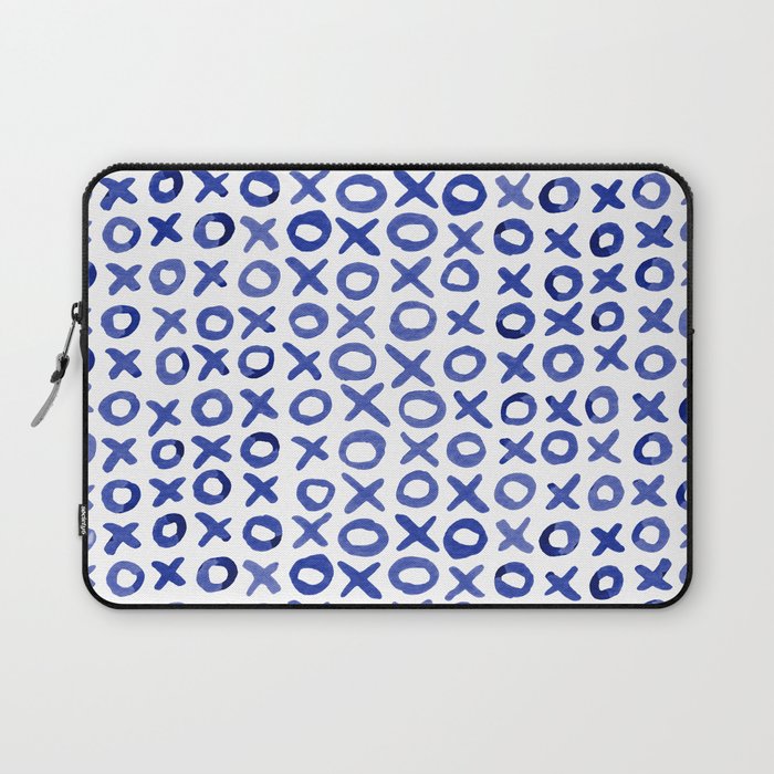 Xoxo valentine's day - blue Laptop Sleeve Gallery Image 1