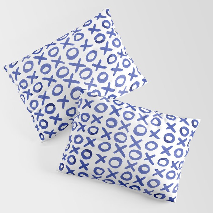 Xoxo valentine's day - blue Pillow Sham Gallery Image 1