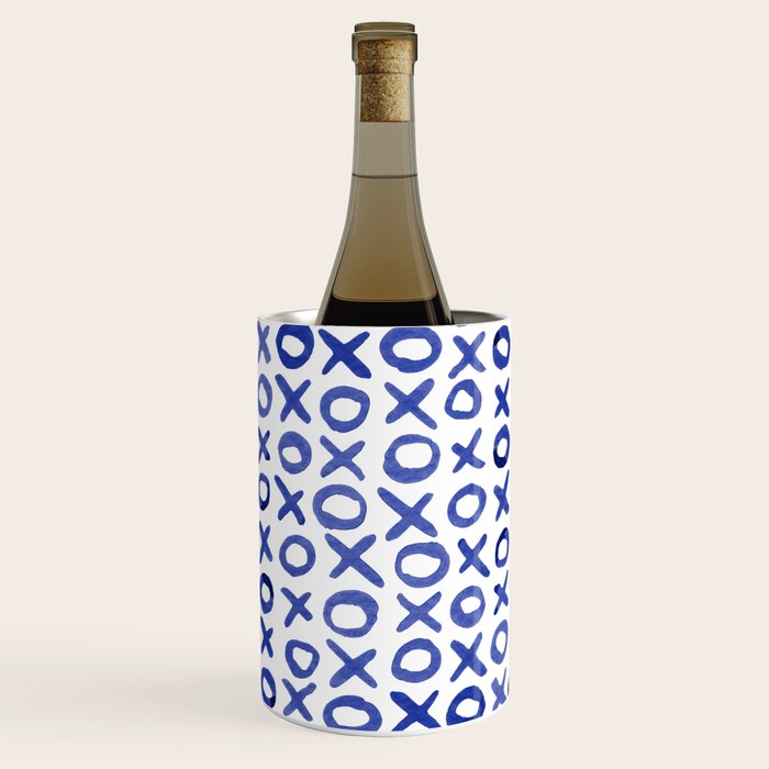 Xoxo valentine's day - blue Wine Chiller Gallery Image 1