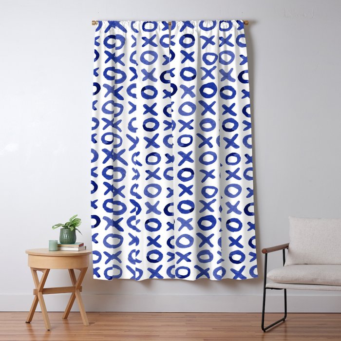 Xoxo valentine's day - blue Window Curtain Gallery Image 5