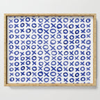 Xoxo valentine's day - blue Serving Tray Gallery Image 1