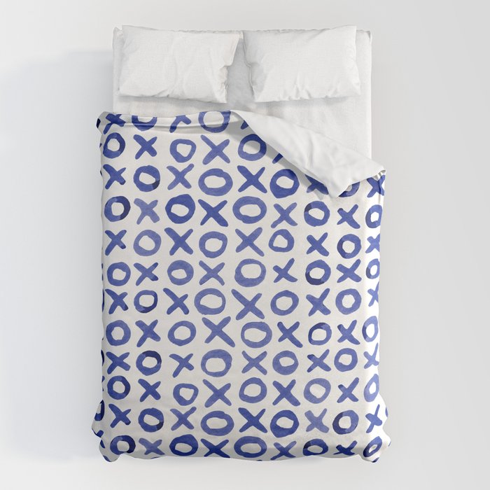 Xoxo valentine's day - blue Duvet Cover Gallery Image 6