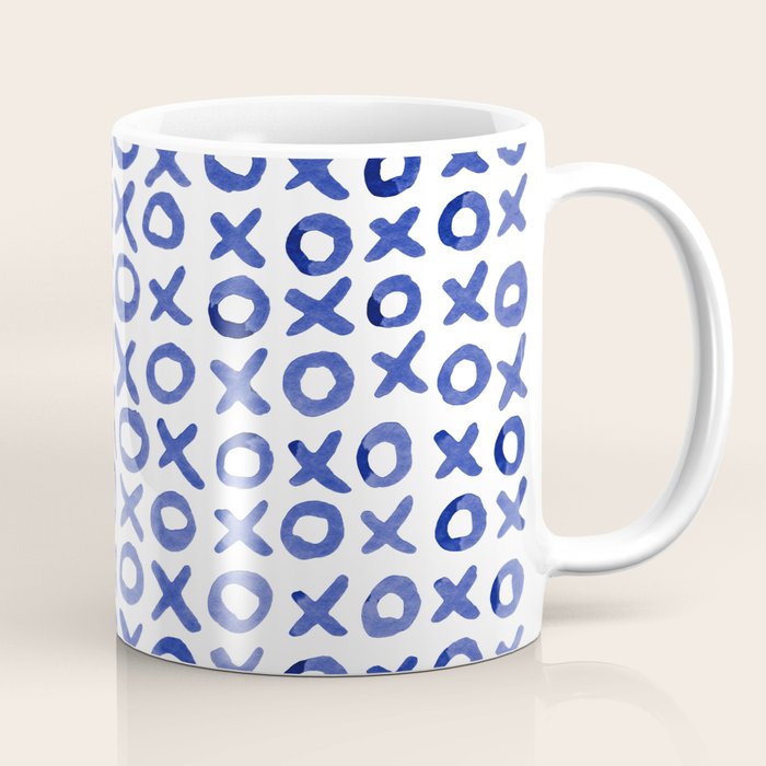 Xoxo valentine's day - blue Coffee Mug Gallery Image 1