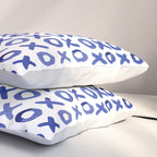 Xoxo valentine's day - blue Pillow Sham Gallery Image 3