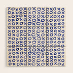 Xoxo valentine's day - blue Wood Wall Art Gallery Image 1