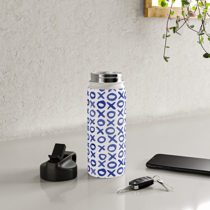 Xoxo valentine's day - blue Water Bottle Gallery Image 4