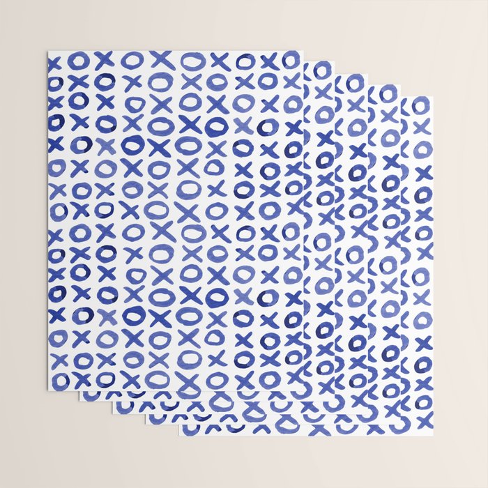 Xoxo valentine's day - blue Wrapping Paper Gallery Image 3