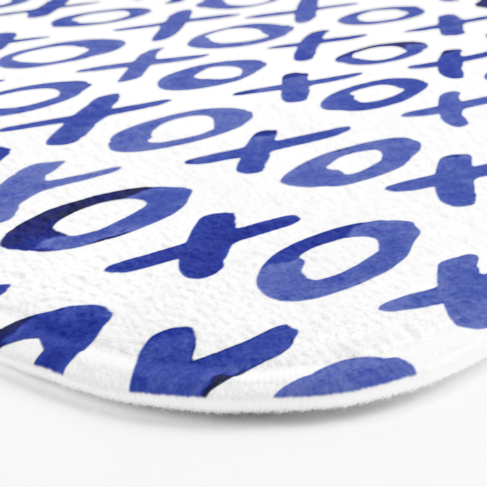 Xoxo valentine's day - blue Bath Mat Gallery Image 3