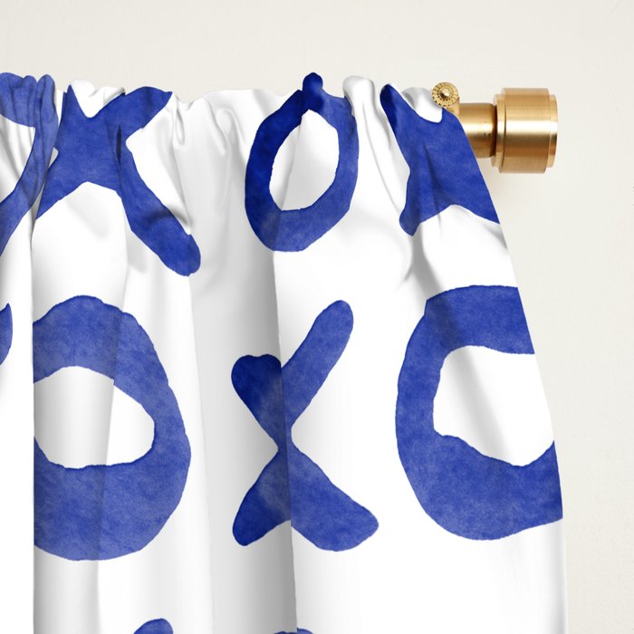 Xoxo valentine's day - blue Window Curtain Gallery Image 2