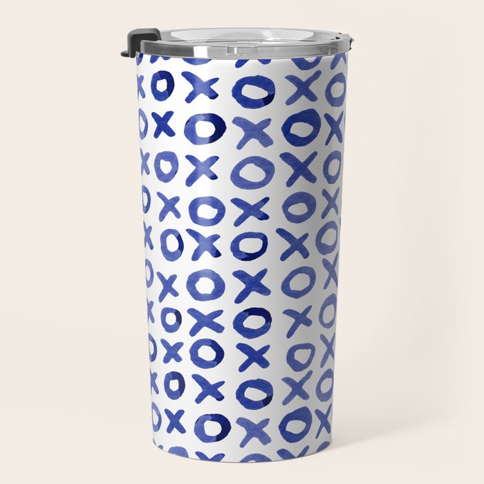 Xoxo valentine's day - blue Travel Mug Gallery Image 3