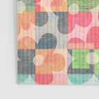 Retro Rainbow Daisy Quilt Poster Gallery Image 3