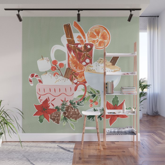 Holiday Drinks Wall Mural Gallery Image 1