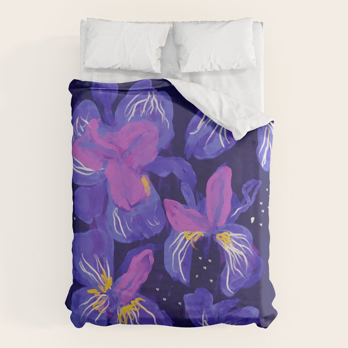 Under The Neon Floral Duvet Cover Gallery Image 6
