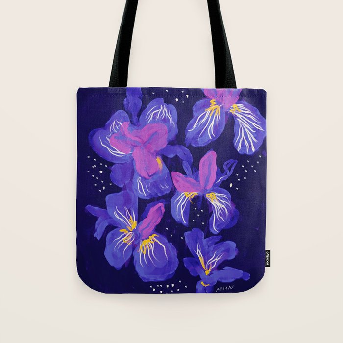 Under The Neon Floral Tote Bag Gallery Image 1