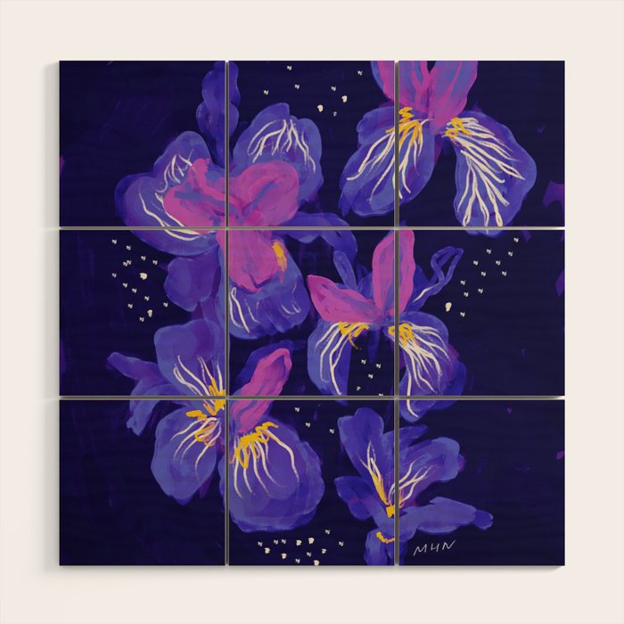 Under The Neon Floral Wood Wall Art Gallery Image 1