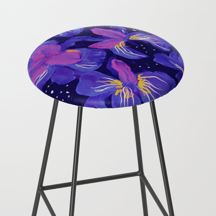 Under The Neon Floral Stool Gallery Image 2
