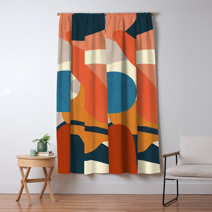 Abstract Art 43 Window Curtain Gallery Image 1