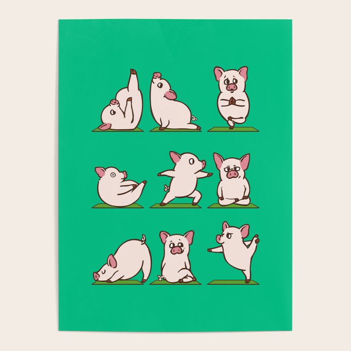 Pig Yoga Poster Gallery Image 4