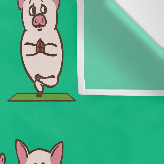 Pig Yoga Wall Tapestry Gallery Image 3